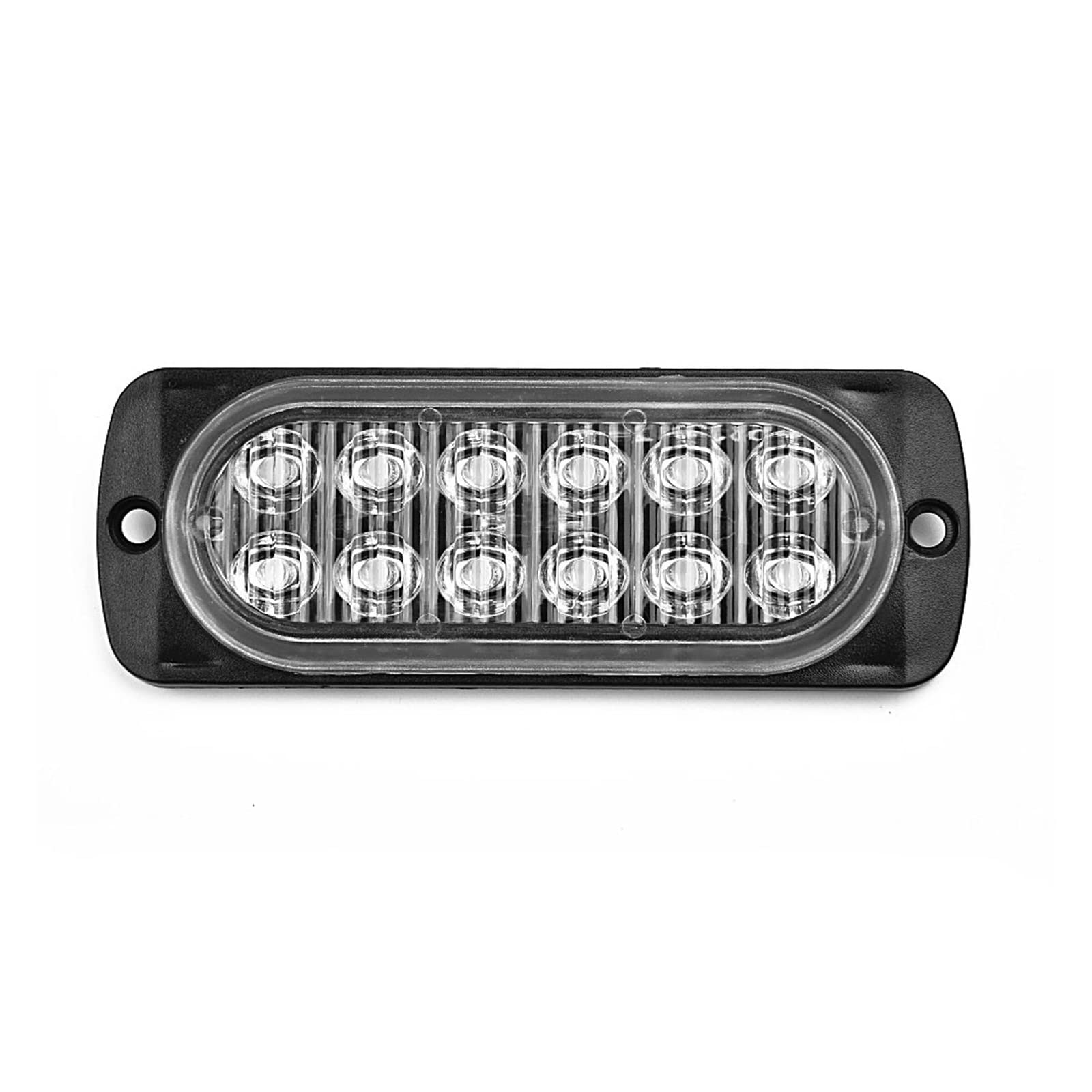 Blocchi luci antinebbia Universal 12LED Off-road Car Trailer Trucks Safety Urgent Working Fendinebbia Lampada A Luce Rossa 12V-24V 36W - Urgent Light Shell In Plastica