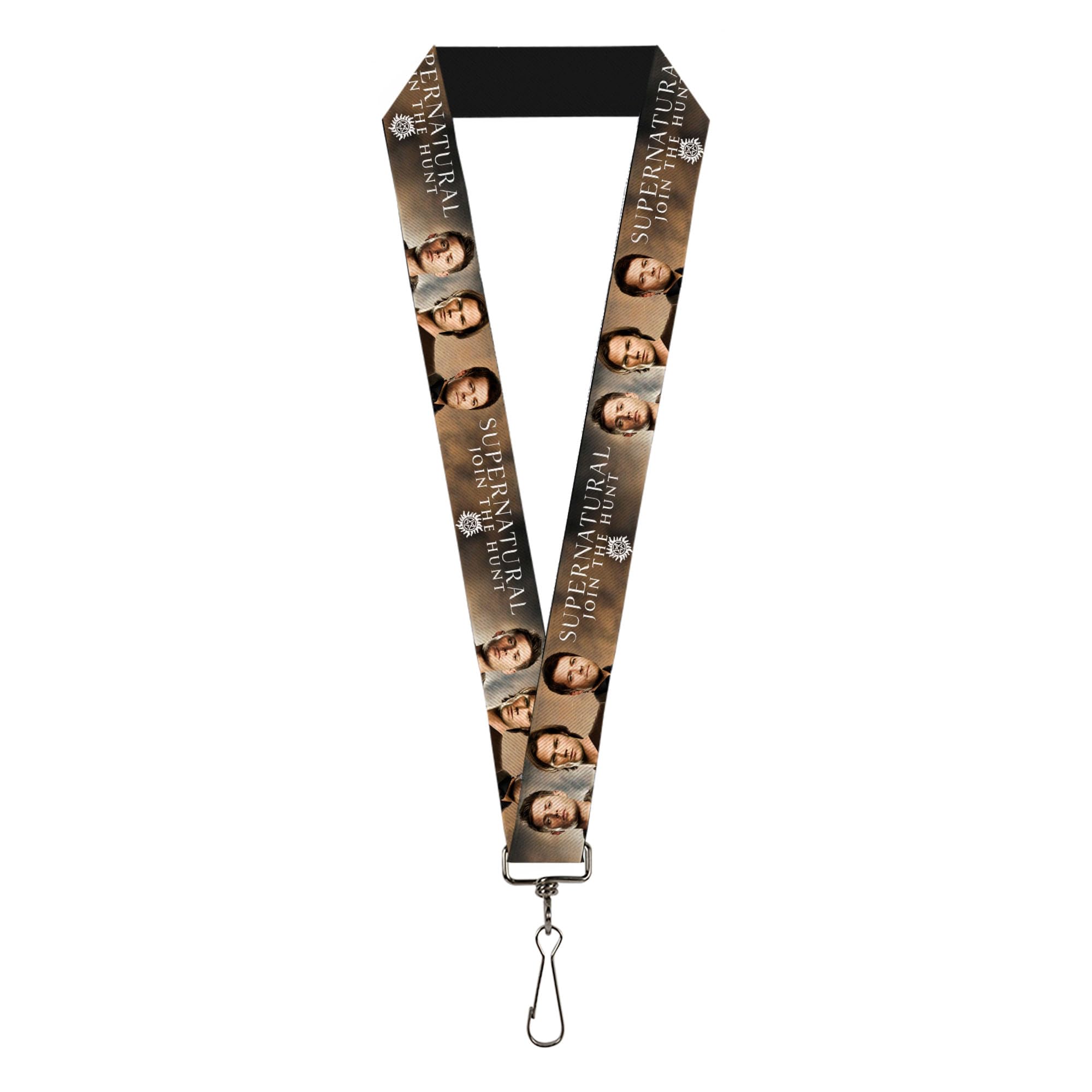 Buckle-Down Lanyard - 1.0" - Winchester Pentagram Repeat Black/white Accessory