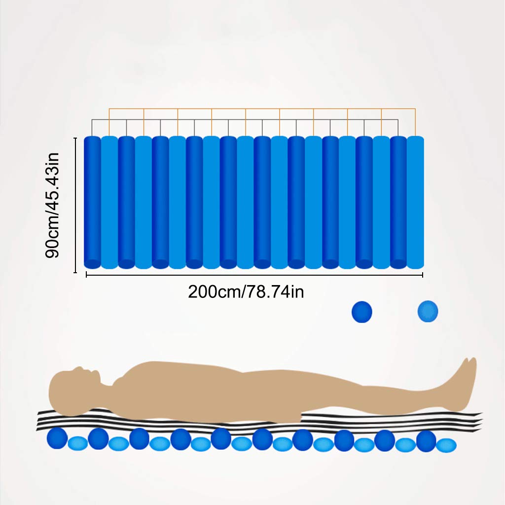 Colchón de Aire antiescaras Inflable con Bomba, Prevención de llagas y colchón de Aire en la Cama, Airbag de circulación Colchón de Aire antiescaras extraíble