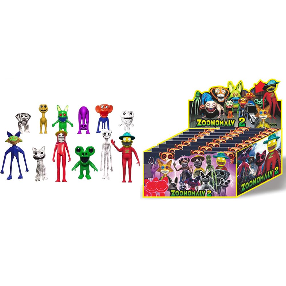 Tongyundacheng 6 pezzi Figure Zoonomaly Cartoni Animati Anime Action Figures Set di Statuette Gioco Horror Zoonomaly Modello Statue Collezionabili Ornamenti 13 cm