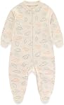 MAMIMAKA Newborn Baby 2-way Zipper Romper Cotton One-piece Jumsuit 3-pack, 0-24 Months