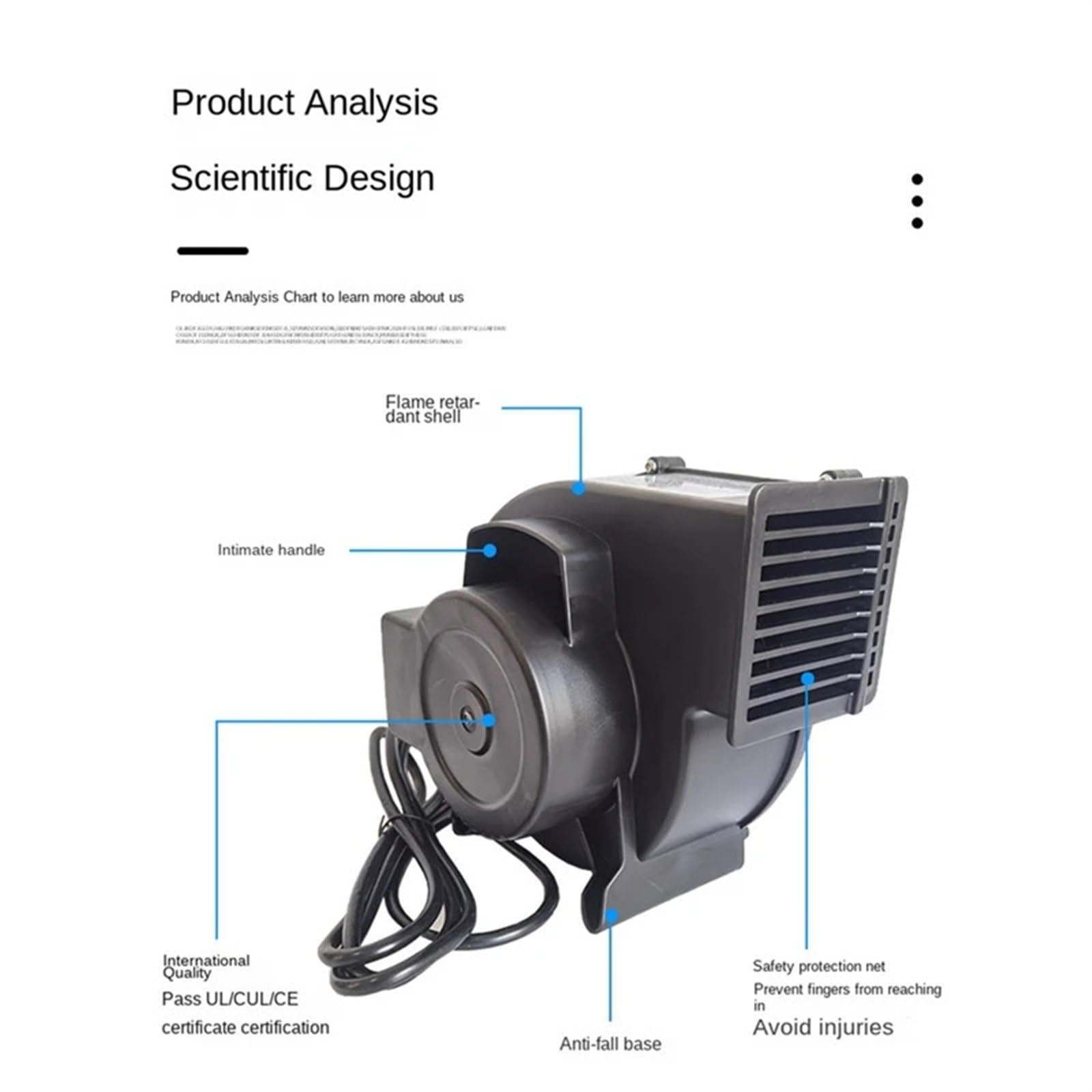 Aeratore centrifugo, 180W Piccolo Ventilatore Elettrico for la Rimozione della Polvere, Giocattolo dei Cartoni Animati, Modello Gonfiabile, Centrifugo