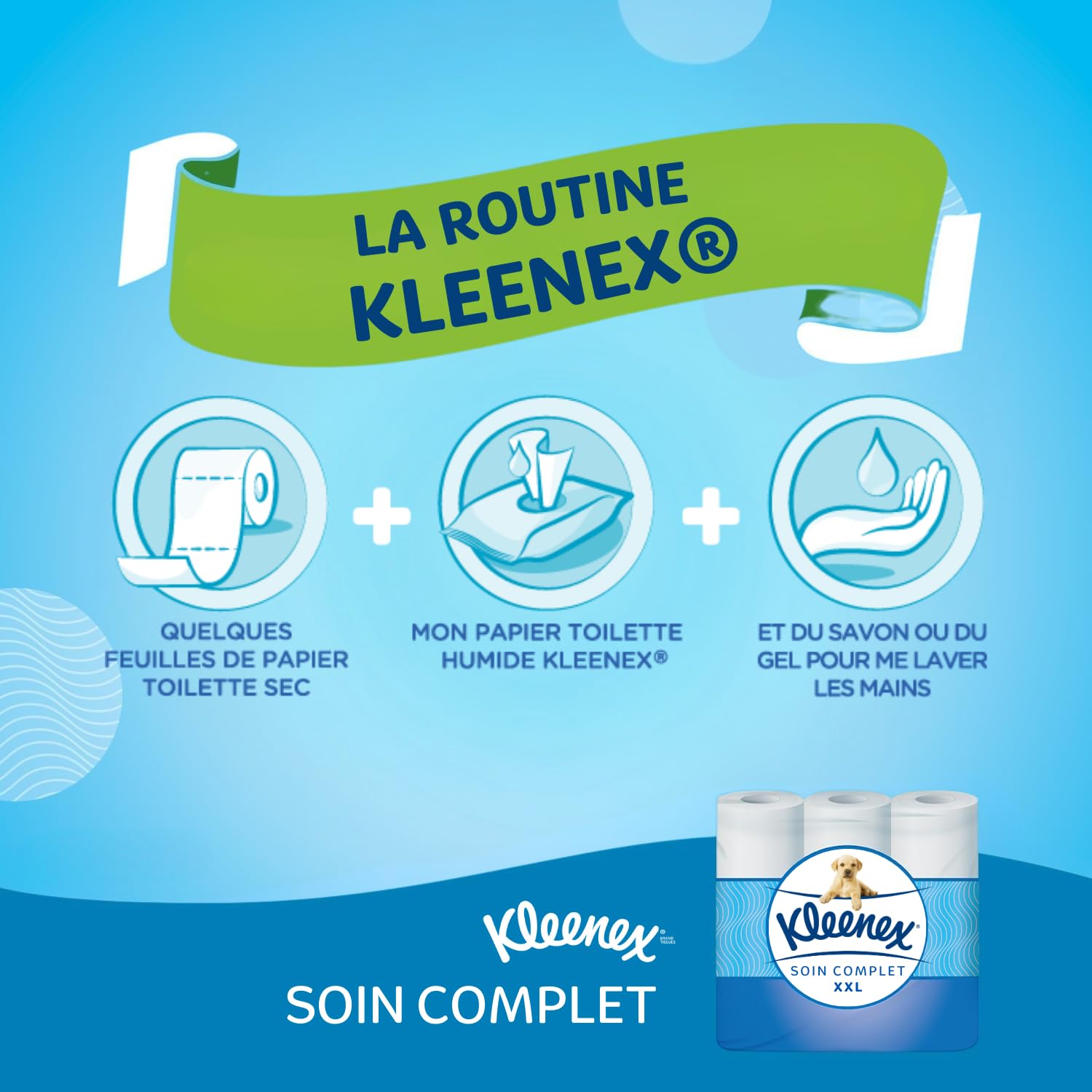 Kleenex - Papel higiénico de cuidado completo, XXL P6 (x6)