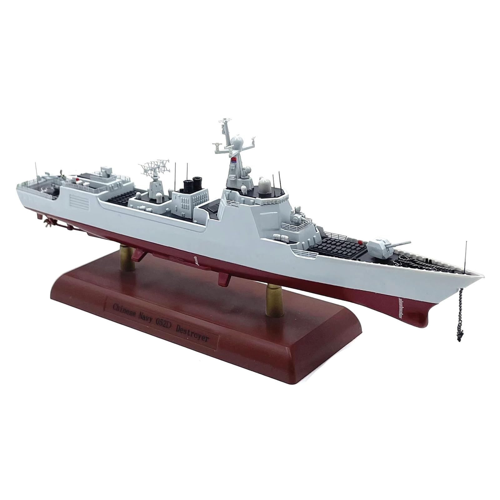 DBEIXIWEI 1/700 Chinese Type 052D Destroyer Ship Alloy Finished Model Mini Nautical Battle Boat Ship Collection for Home Decor