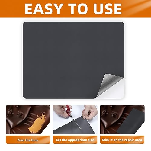 Miniatura 15 de Cinta de reparación de cuero, parche de reparación de cuero autoadhesivo para sofá, muebles, sofás, asientos de automóvil, kit avanzado de Café