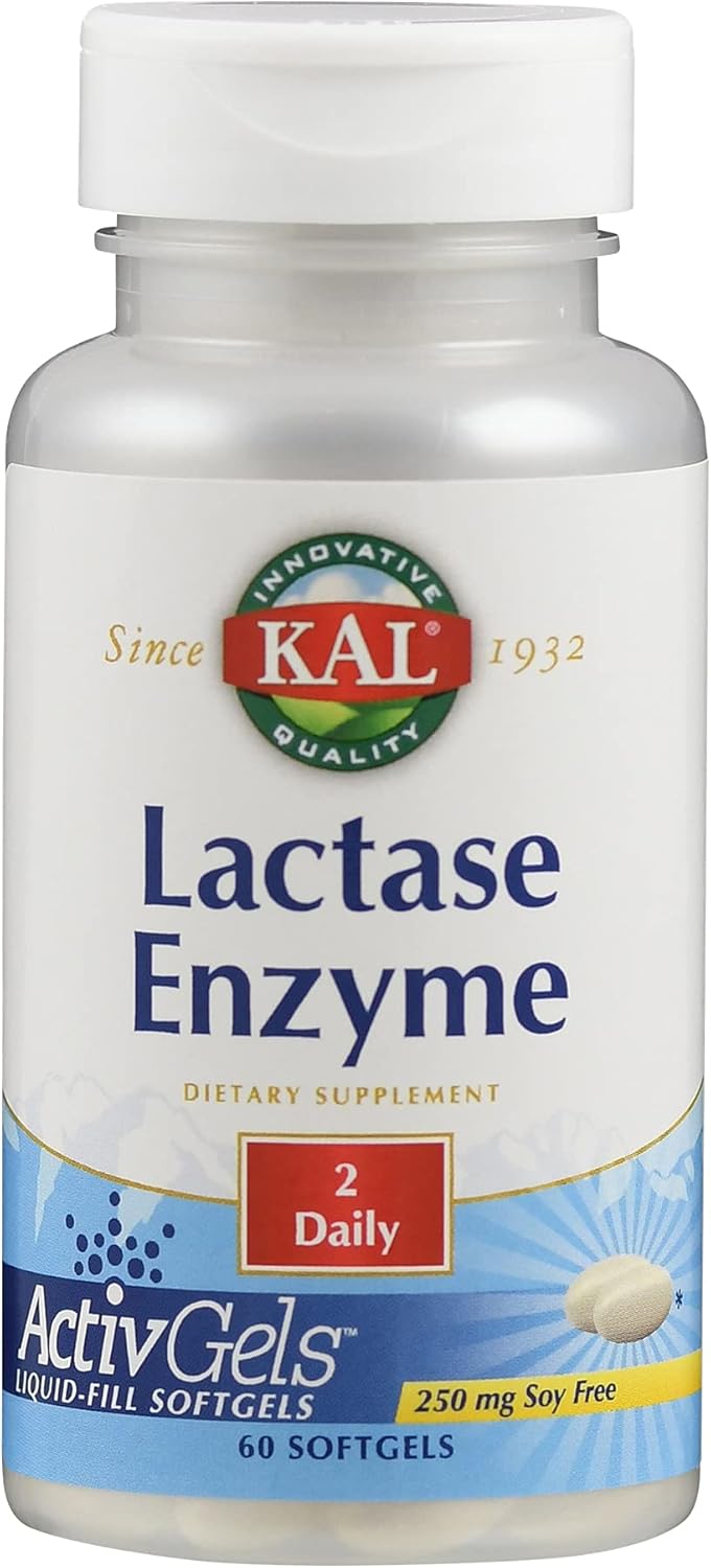 Buy KAL Lactase Enzyme 250 mg Healthy Digestion Support for Lactose Intolerance Liquid