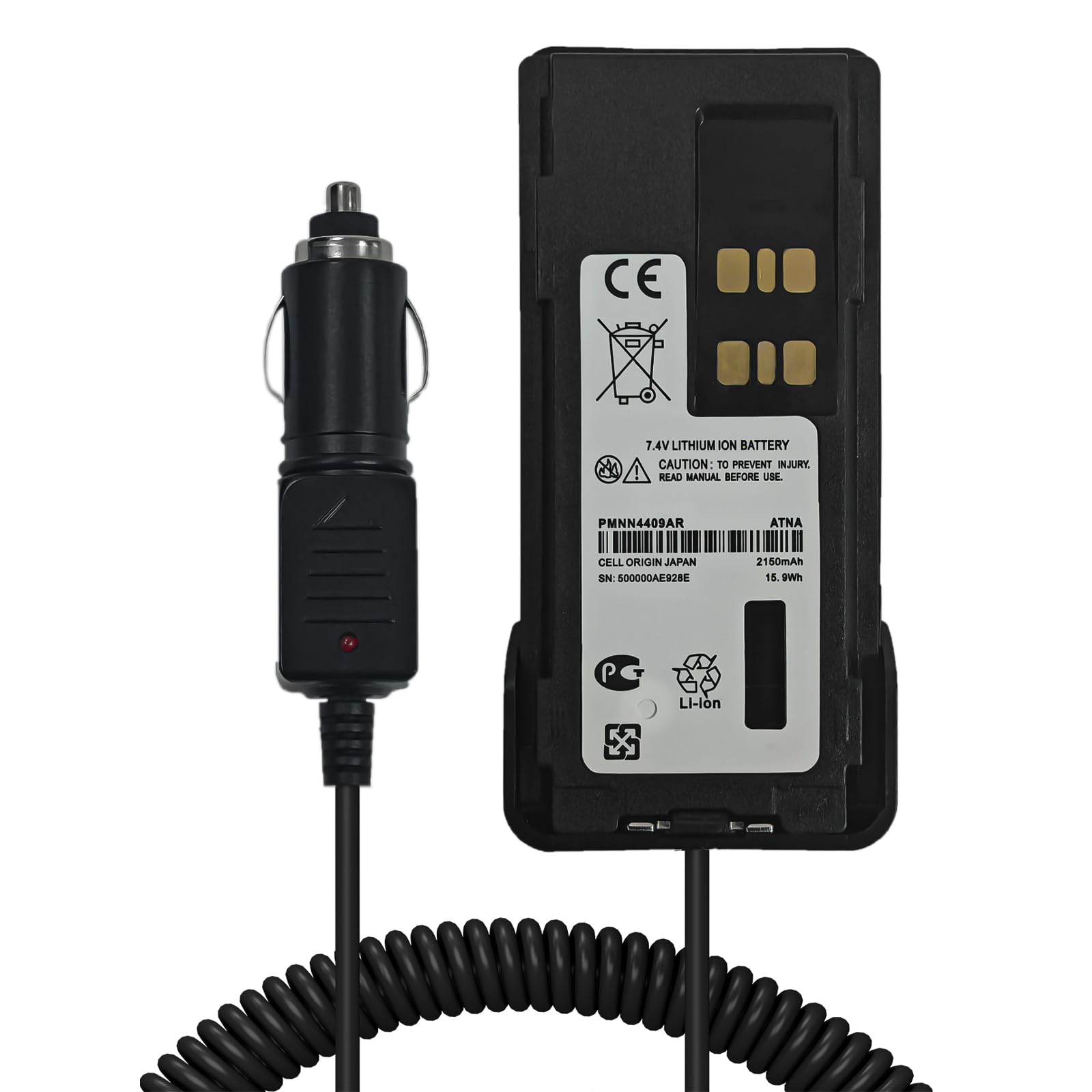 PMNN4409AR Battery Eliminator Car Charger PMNN4409 for XPR3300 XPR7550 GP328D APX4000 GP338D Radio