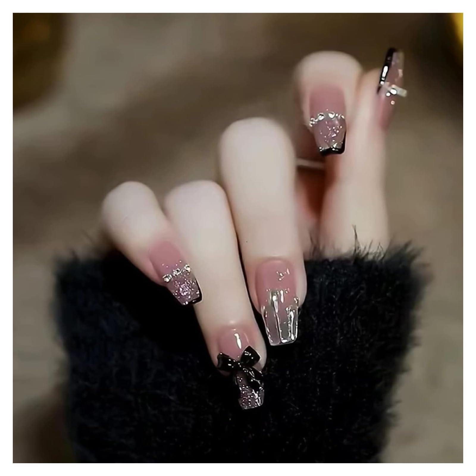 Amazon | 3Dネイルチップ ネイルアート 24枚セット 可愛い優雅ネイル  