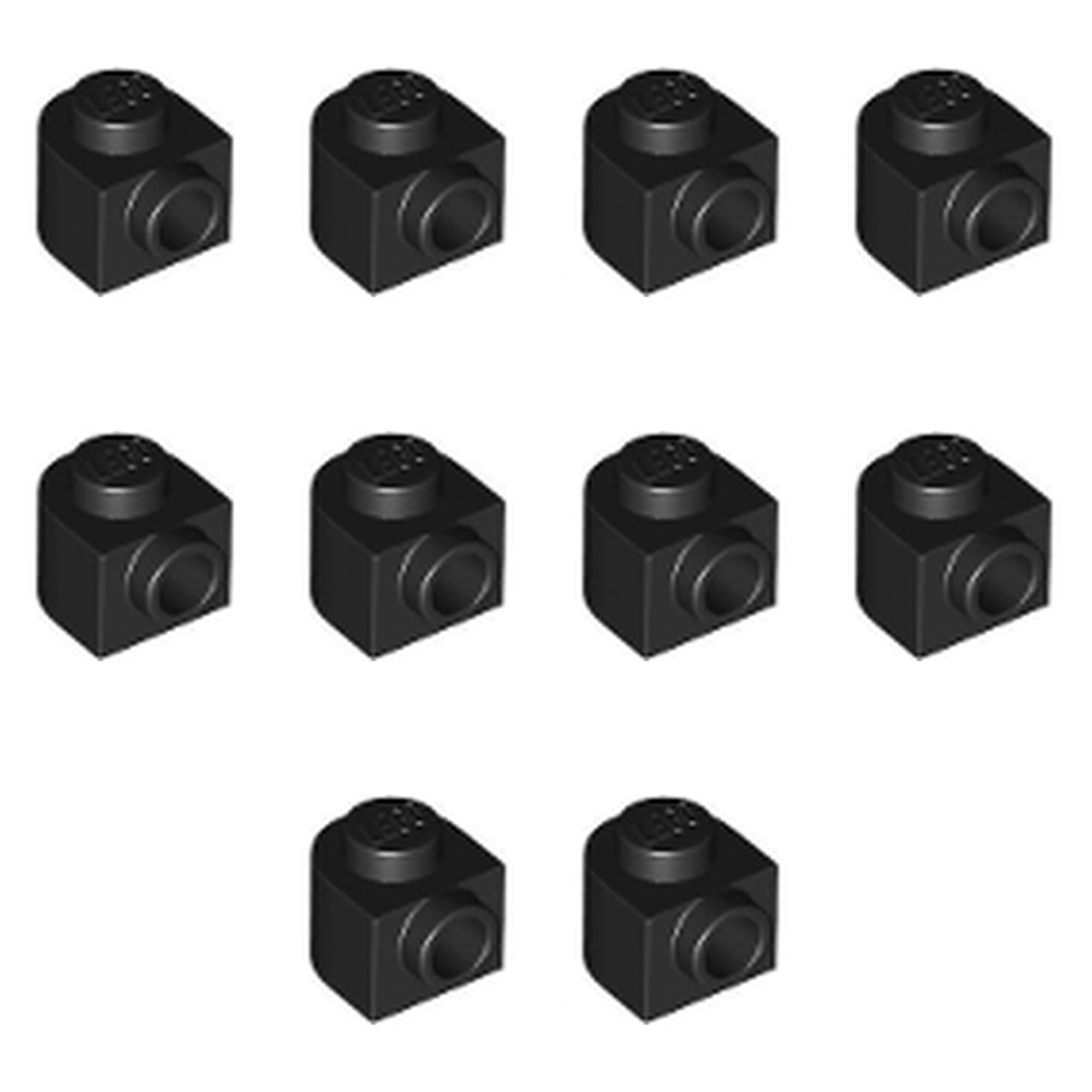 LEGO Brick Round 1 x 1 x 2/3 Half Circle Extended with Stud on Side, Part 3386 (Light Bluish Gray, 10, count)