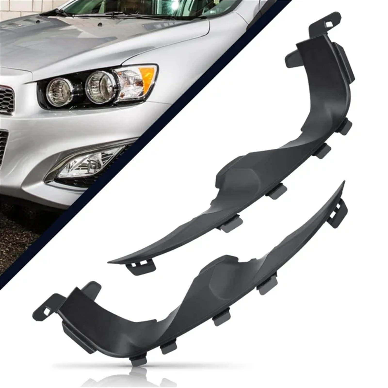 Bastidor soporte para faros delanteros coche, retenedor parachoques para 95976851 GM2508111 95976852 Soporte de Barra de Luz Soporte para lámpara de se