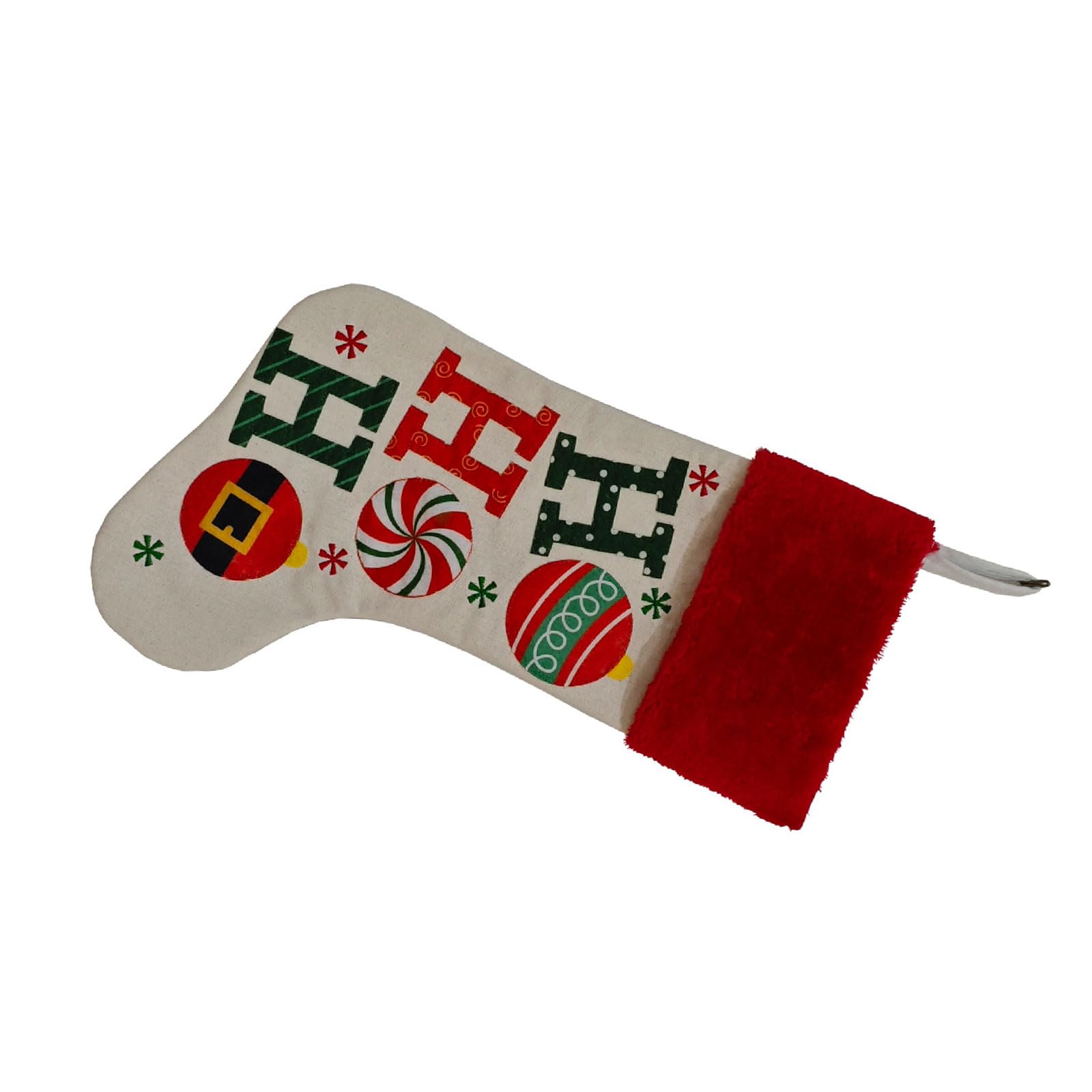 Tsophreniq Hohoho Model Family Name Christmas Tree Ornament Washable Polyester Stocking With Secure Hook Holiday Homes Decoration Polyester Holiday Stocking