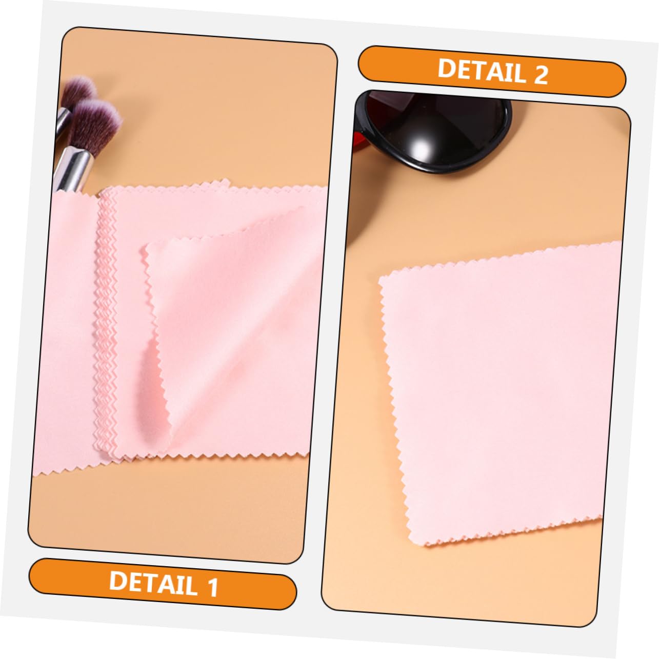 minkissy Schmuck Reinigungstuch Schauspiel Bildschirm Sauber Staubtücher Zum Reinigen Fussel Für Brillenputztücher Linsenreinigungstuch Schmuckreiniger Superfeine Faser Rosa