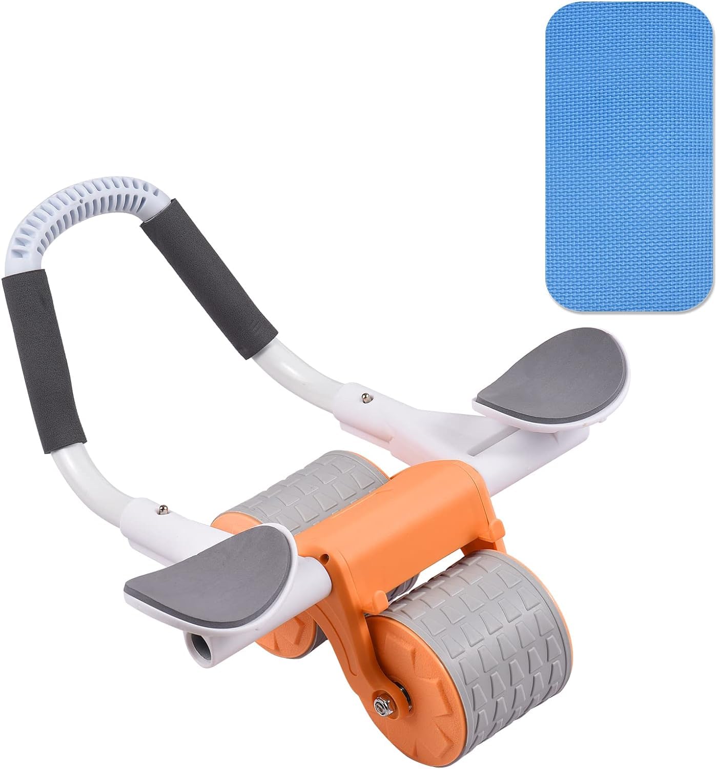 Ab Roller Wheel - abdominal wheel - automatic roller wheel - with Elbow Support Rebound Abdominal Roller with Knee Pad for Home Gym Workout Strength Training