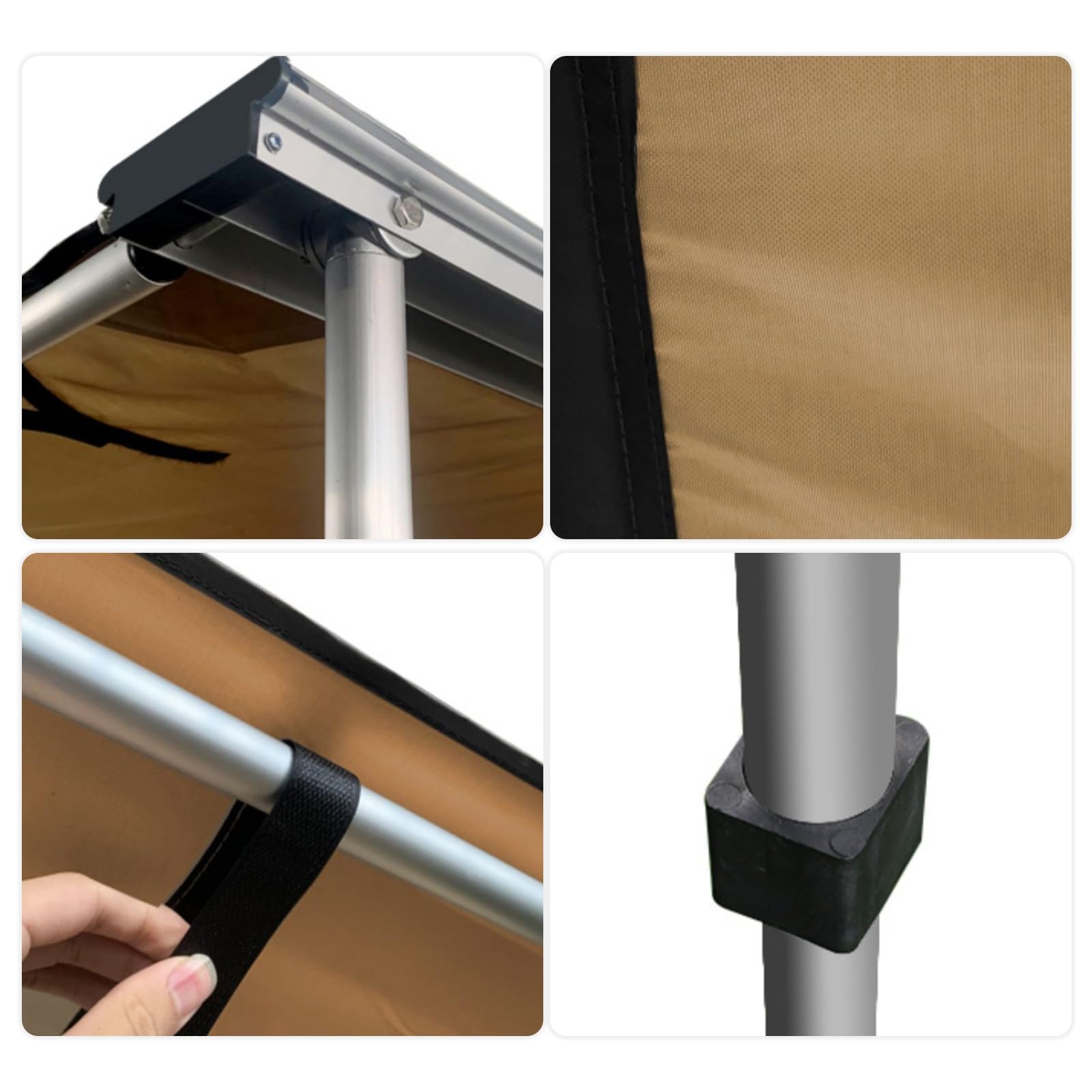 Tendalino Laterale Auto Retrattile Resistente Alle Intemperie, Tendalino per Camion Campeggio Terrestre, Tendalino portapacchi, per SUV/Camion/Furgone(1.5x2m/4.9 * 6.6ft)