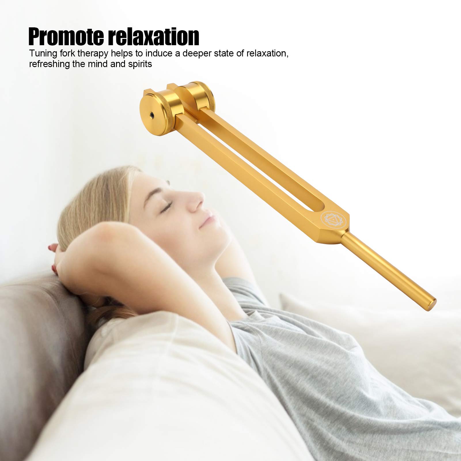 8-teiliges Stimmgabel Set 126-272 HZ Klangtherapie | Mit Hammer, Aufbewahrungstasch, Aluminiumlegierungsmaterial Tuning Fork für Meditation Stressabbau