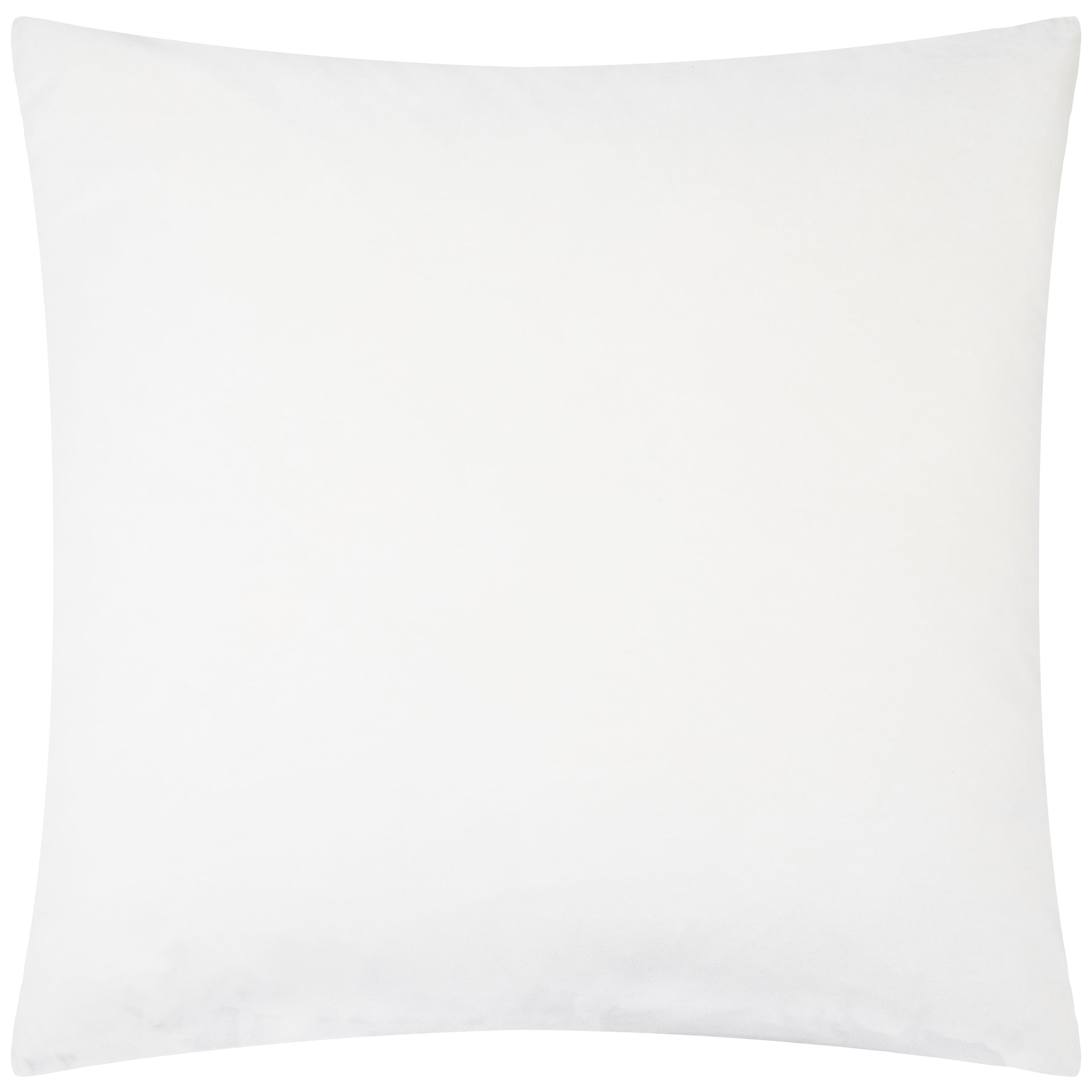 Paoletti Evoke Kissen mit Samt-Federfüllung – Luxuriöses dekoratives quadratisches Kissen mit Chevron-Muster und Füllung (Elfenbein – 55x55cm)