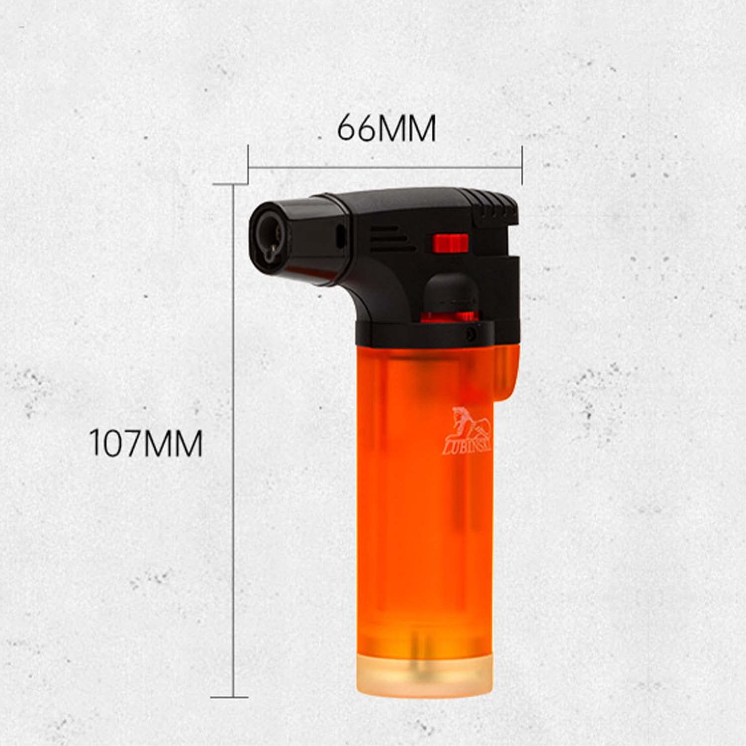Paquet de 3 Cigare Briquet Puissant Jet Unique Torche Portable Coupe-Vent Grande Capacité avec Verrouillage de Sécurité pour Bougie BBQ Cuisson (gaz Butane Non Inclus)