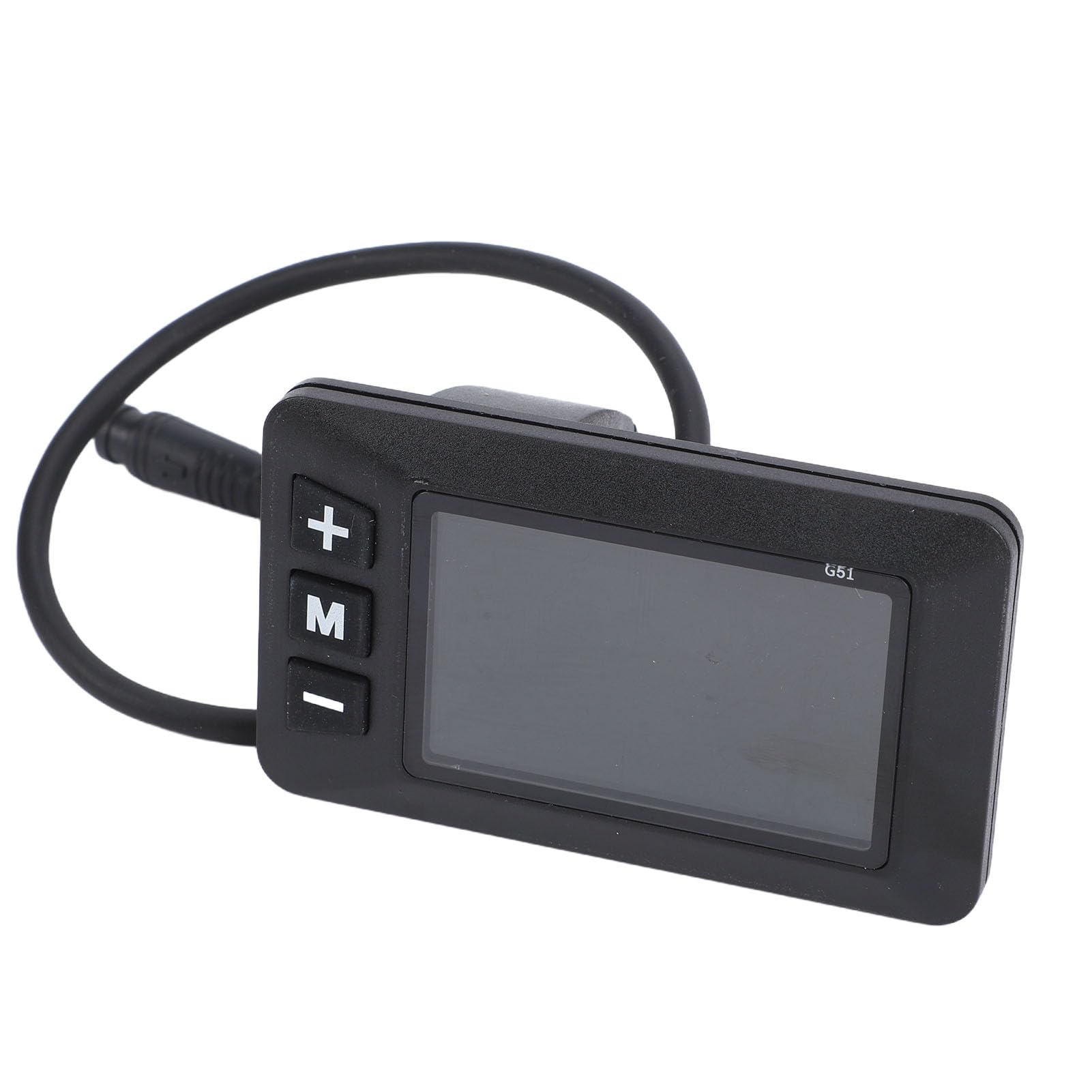 Denash Wyświetlacz LCD Roweru Elektrycznego G51 z Wodoodpornym Złączem 6-pinowym, Prędkościomierz Panelu Sterowania Rowerem Elektrycznym, Wyświetlacz LCD do Modyfikacji Skutera Rowerowego