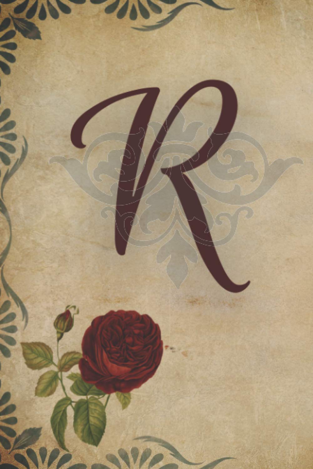 R Notebook letter:: small lined initial monogram alphabet letter Notebook / Travel Journal to write in (6'' x 9'') 120 pages