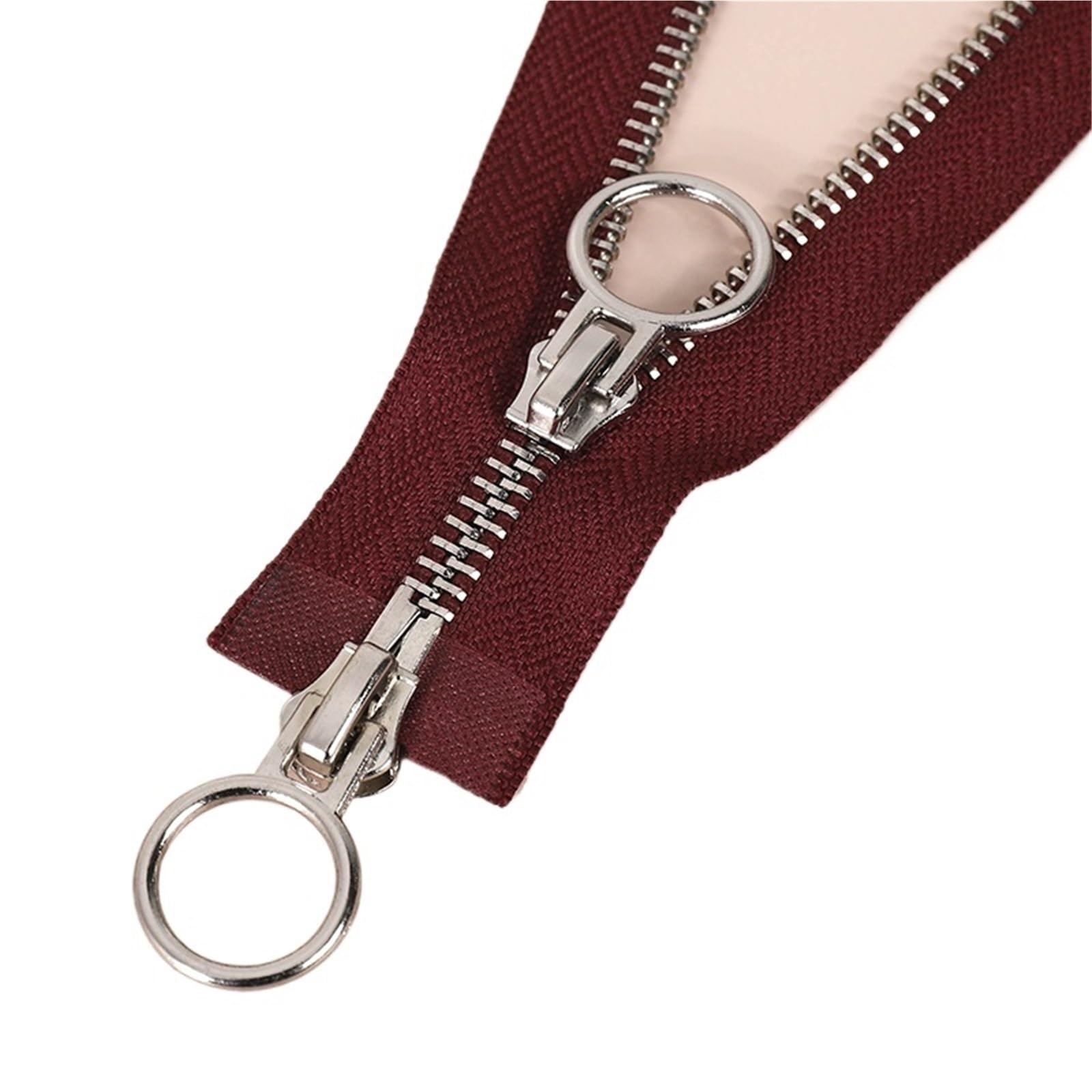 Zippers Sewing, 2-Way Separating Zipper #5 Multicolor 60-150cm(Wine-90cm)