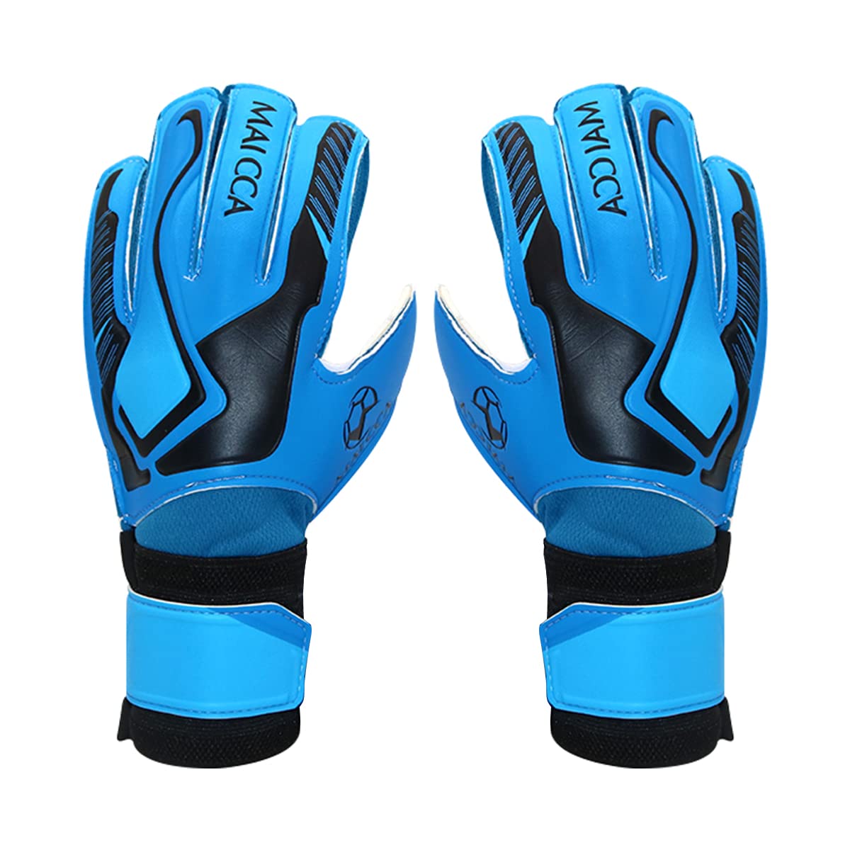 Scott Edward Football Goalkeeper Gloves Goalie Goalkeeper Soccer Gloves For Boys Kids Children Adult Kit with Super Grip Palms Prevent Injuries Size 5/6/7/8/9/10