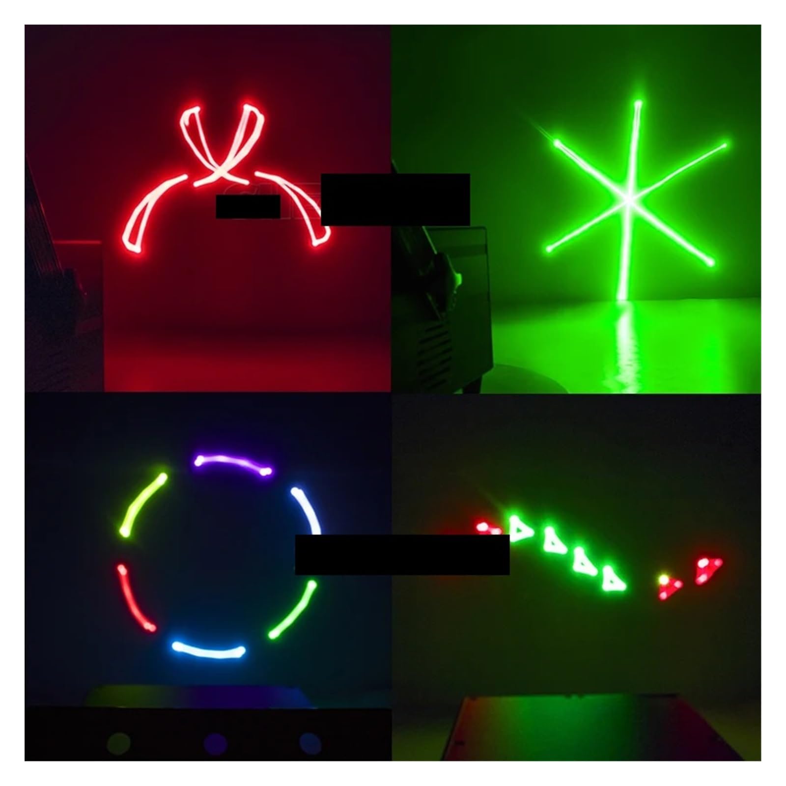 Luci per Feste, 3000mw RGB Animazione Scansione Luce 30KPPS Illuminazione Scenica ILDA Colore Completo For Party Wedding Bar Club DMX512