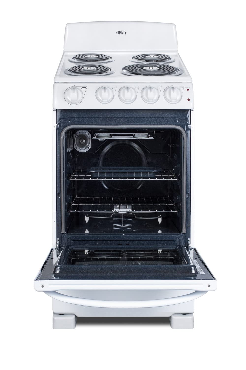 Summit RE203W 20"" Electric Range with 4 Coil Elements 2.3 cu. ft. Oven