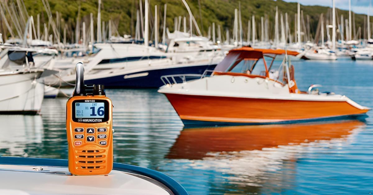 Radio VHF portátil HM100, Nivel básico y Alcance Medio, Uso recreativo para náutica