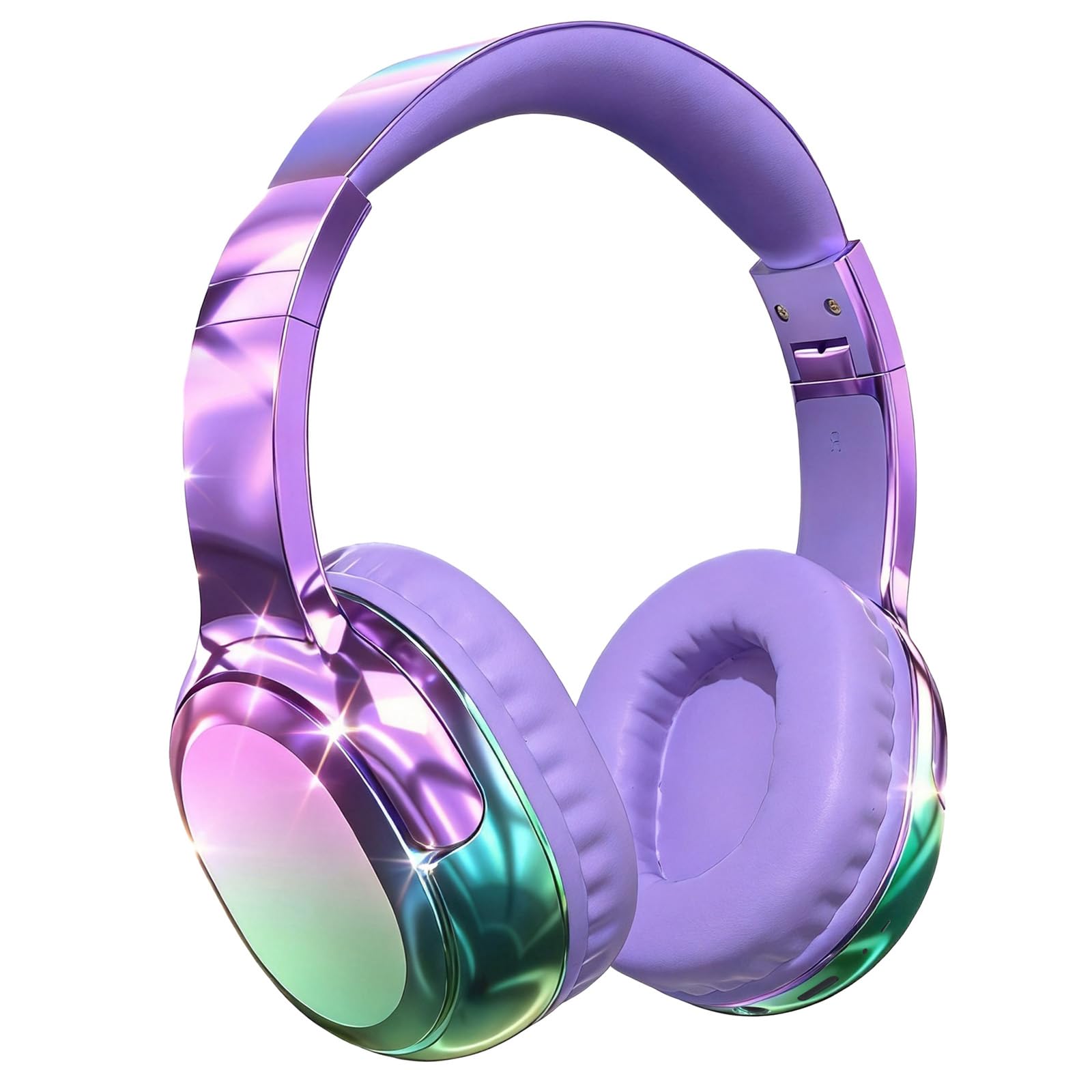Joysico Auriculares Bluetooth para niños, adolescentes, niñas, mujeres, con micrófono, tiempo de reproducción de 55 horas, límite de volumen de 85/94 dB, cable auxiliar para uso escolar, viajes