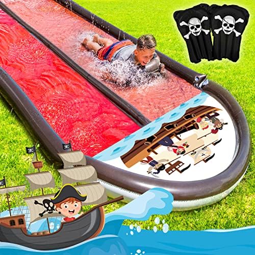JAMBO 22Ft XL Slip Splash and Slide with 2 Bodyboards