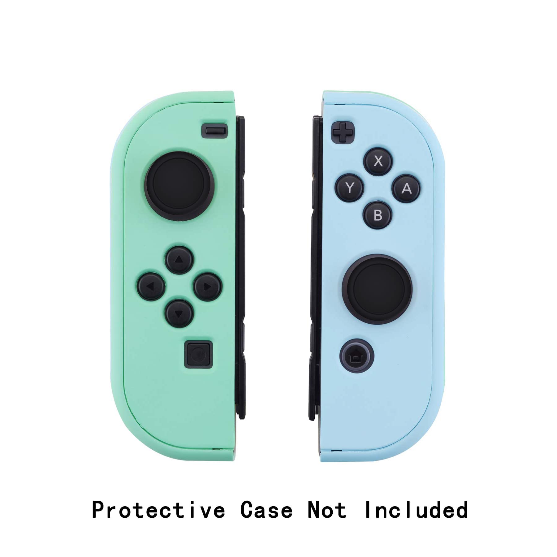 PlayVital Capuchon pour Switch Accessoires Protection Joystick,Joycon Cover de Stick pour Nintendo Switch OLED/Lite Thumb Grip Caps Prises de Pouce-Noir