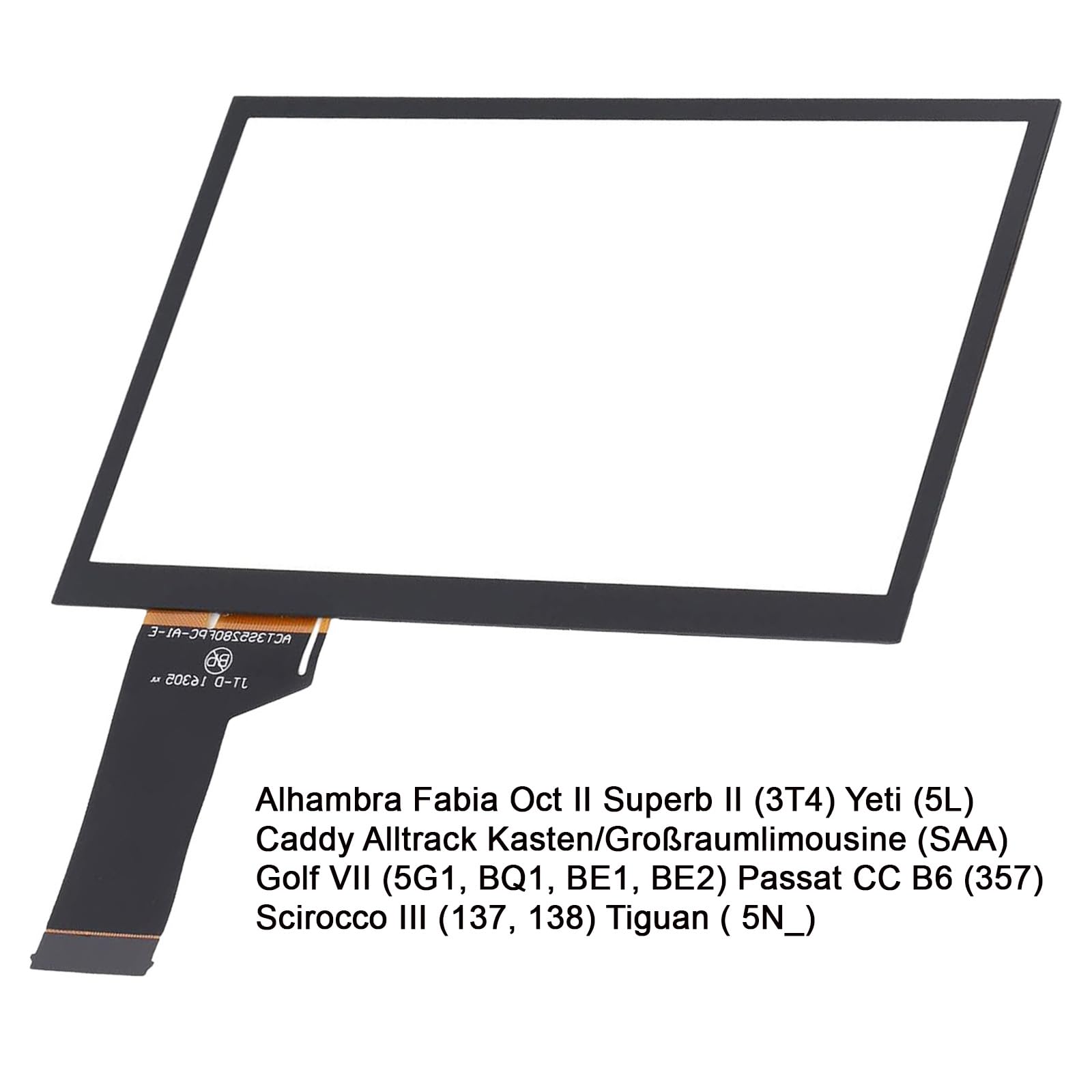 Samochodowy ekran dotykowy, automatyczny ekran dotykowy LCD, ekran dotykowy do MIB STD2 200 682 682G, numer OE TDO WVGA0633F00036 / TDO WVGA0633F00039 / TDO WVGA0633F00045, konwersja wideo