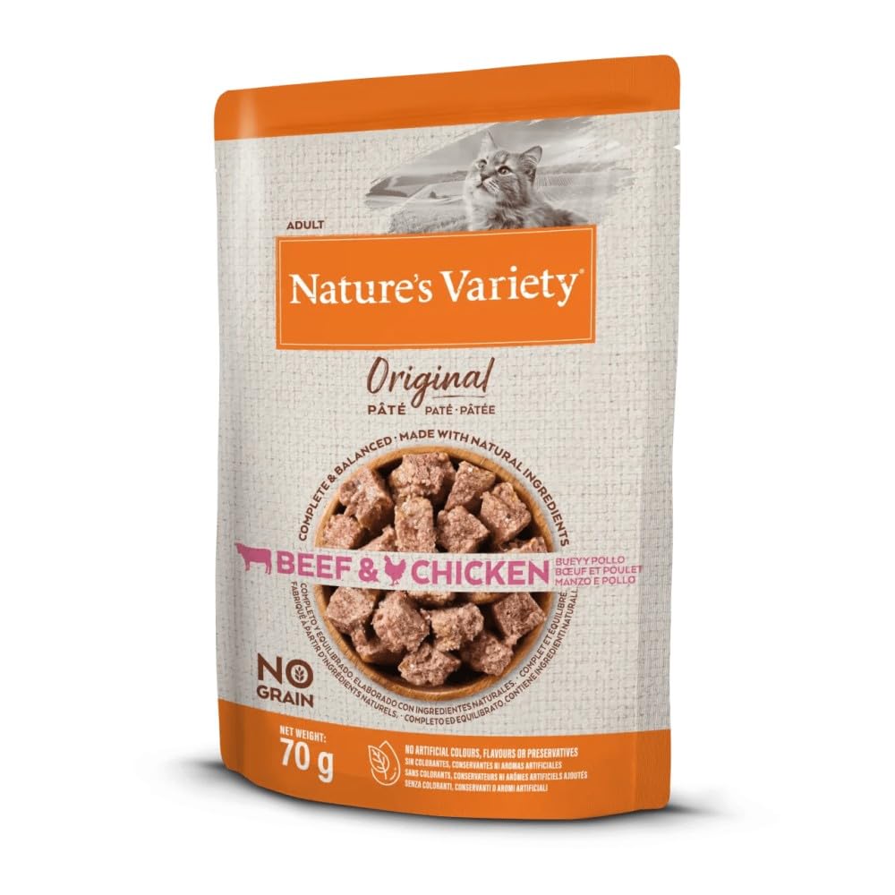 NATURE'S VARIETY Original Gato húmedo Carne de Res y Pollo 70 g