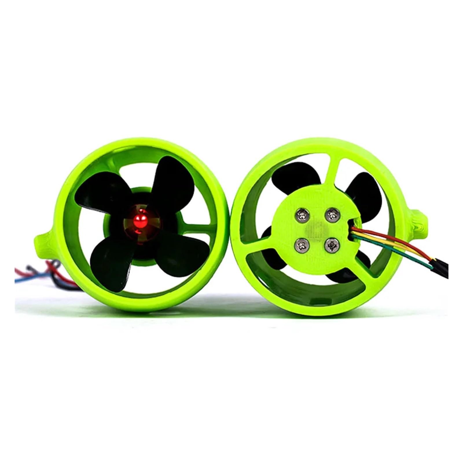 Motor sin escobillas de 12-24 V 20 A, propulsor Submarino 4 Palas, Accesorio for Barco Cebo RC, , Robot(Clockwise)