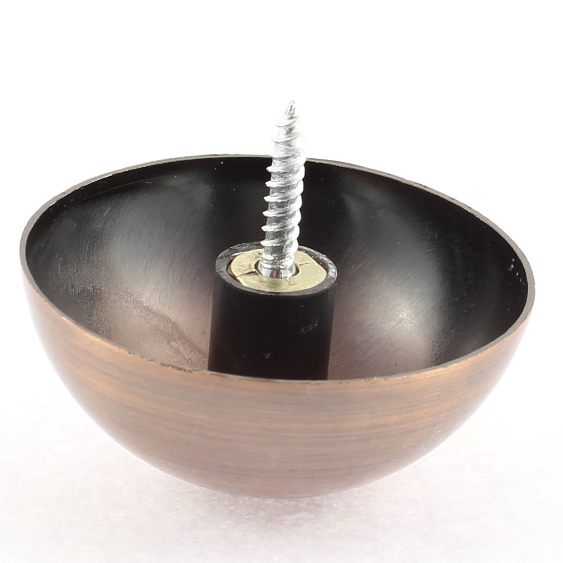 Aexit Wardrobe Door Quality Parts 27mm Diameter Semicircle Glass Mirror Screw Type Nail Decor 20pcs Model:93as339qo625