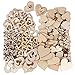 Produktbild JNCH 400 STK / 4 Größen Holzscheiben Deko zum Basteln Holz Scheiben Herz klein Holzherz Dekoration Streudeko Tischdeko Verzierungen für DIY Handwerk Hochzeit Weihnachten Geburtstag Taufe Herzen