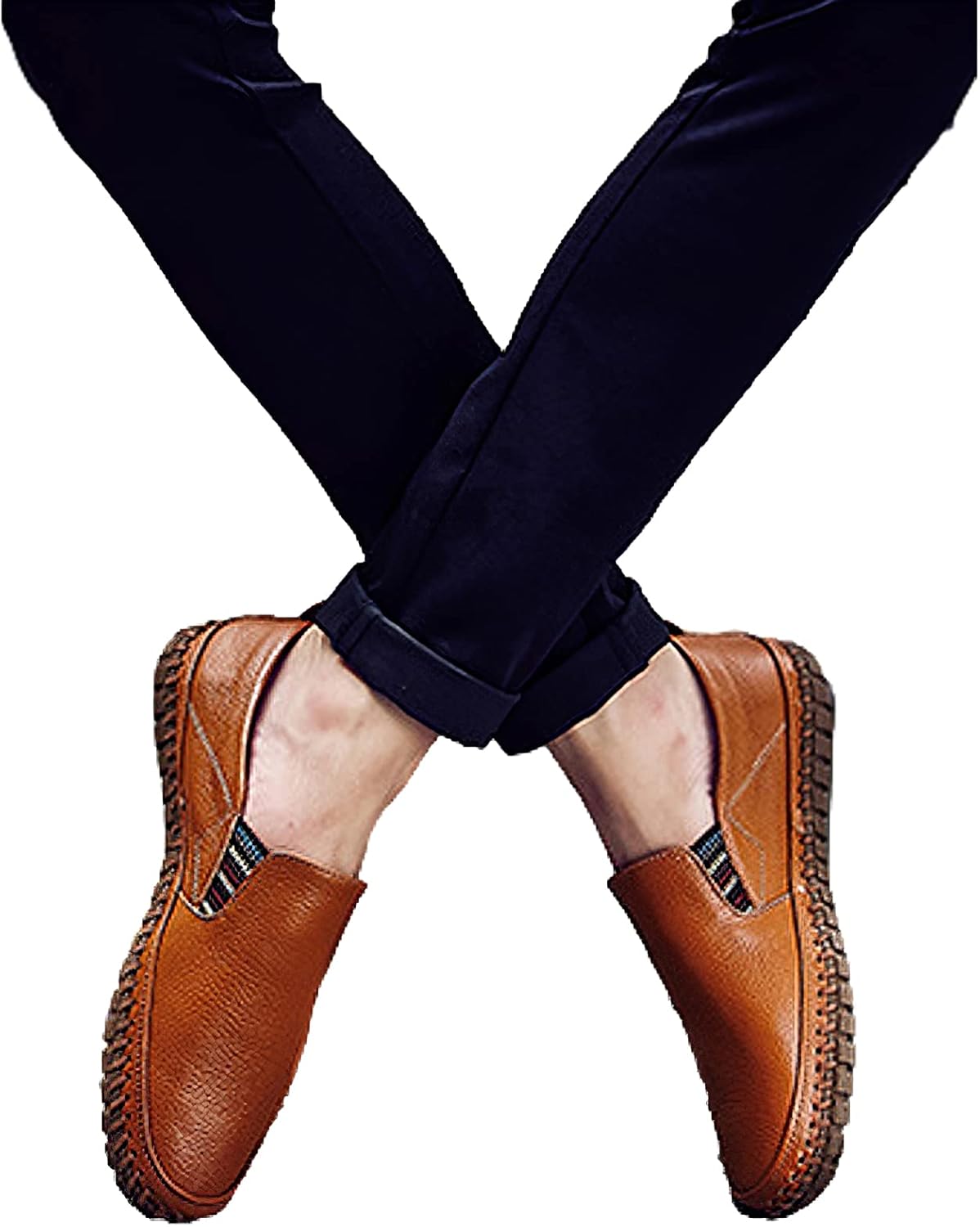 rismart Men's Casual Flat Loafers Leather Slip on Driving Shoes Slippers 8 61Bq8dEcM3L. AC SL1500