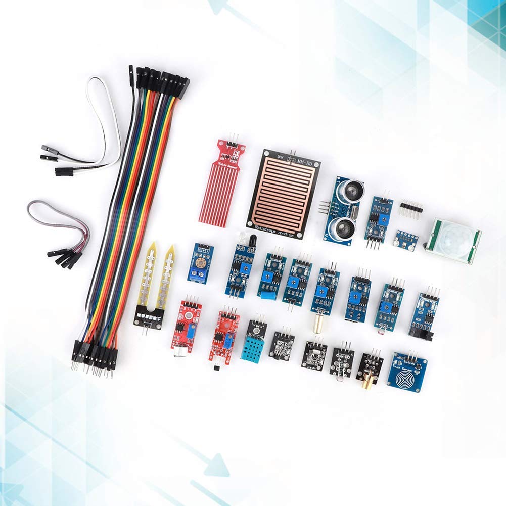 Kit de Module de Capteur pour , Composant éLectronique de Démarrage d'apprentissage DéButant 22 en 1, Compatible pour Et pour STM32
