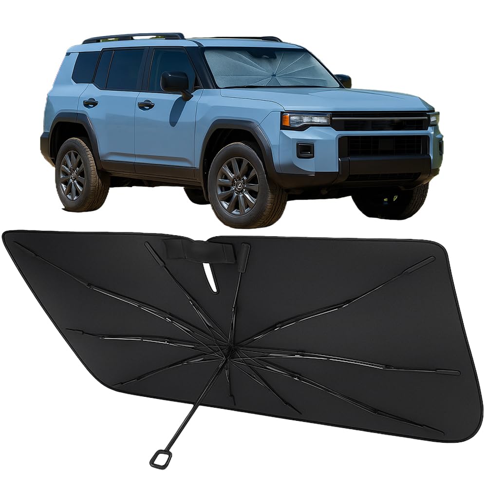 Proadsy Custom Fit 2024-2026 Land Cruiser Windshield Sun Shade Umbrella
