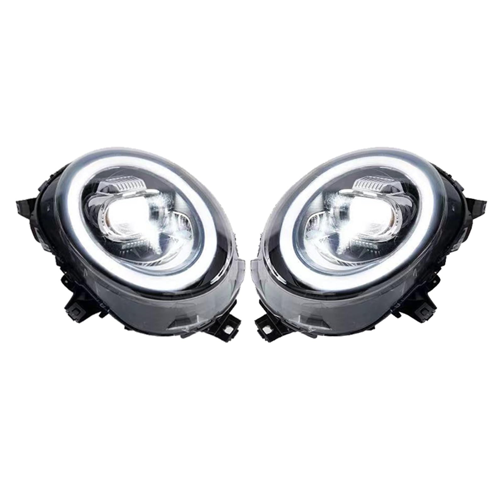 Sourcils Phares Voiture ZAYRAY - Pour Mini F54 F55 F56 F57 R55 R56 - PVC Noir - Autocollants Décoratifs