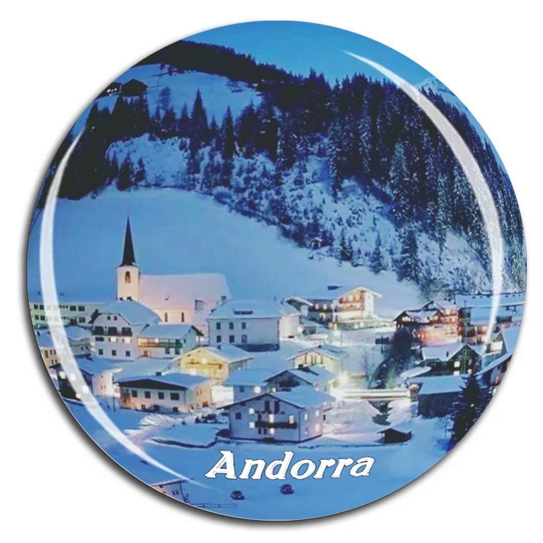Weekino Andorra Fridge Magnet 3D Crystal Glass Tourist City Travel Souvenir Collection Gift Strong Refrigerator Sticker