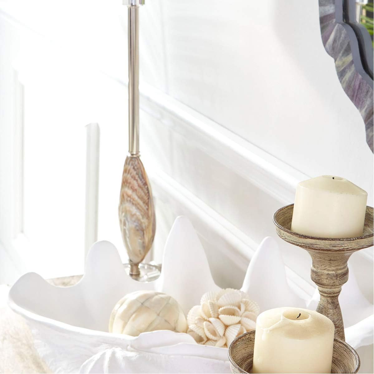 Cyan Design 02799 Clam Shell Bowl,White