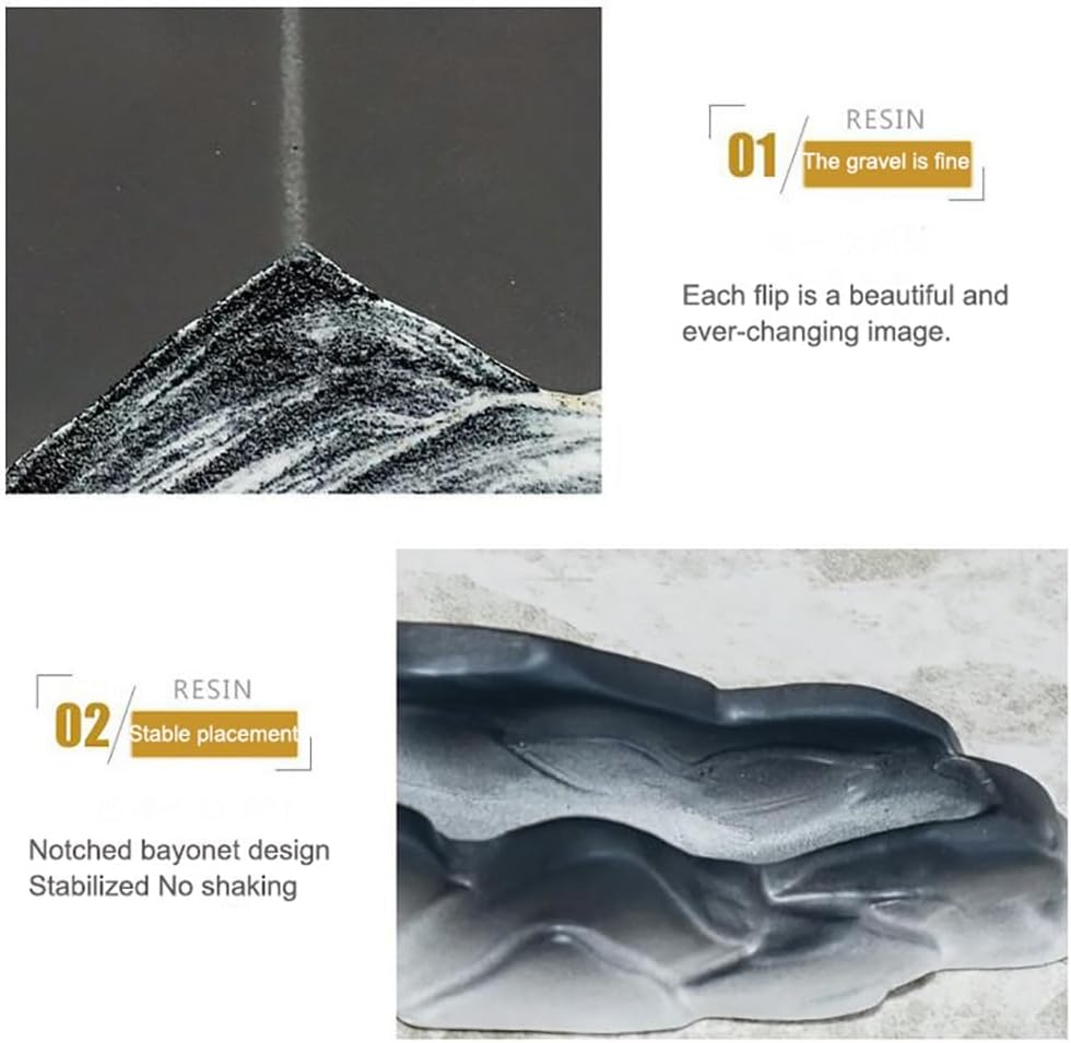 GeRRiT Sand Art Liquid Motion, Deep Sea Sandscape Liquid Motion, Moving Sand Art Picture Round Glass Display Flowing Sand Frame for Living Room Decoration/Toys for Adults and Children (Color : A)