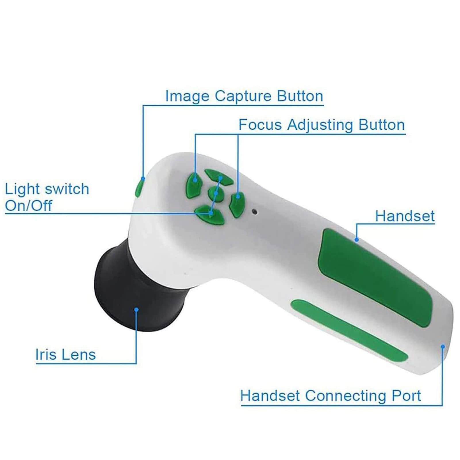CaméRa Iridoscope MéDicale, Analyseur Iris + Iridoscope Usb + CaméRa Iridologie + Logiciel Pro Iris Eye Diagnosis, Compatible Avec Windows 10, 8, 7, Xp, Vista,Manually