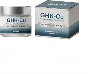 GHK-Cu Copper Peptide Face Cream, 4 Peptides, 2.12 oz | 4-peptide night moisturizer for fine lines, wrinkles, firmness and lasting hydration with a lightweight, non-greasy finish.