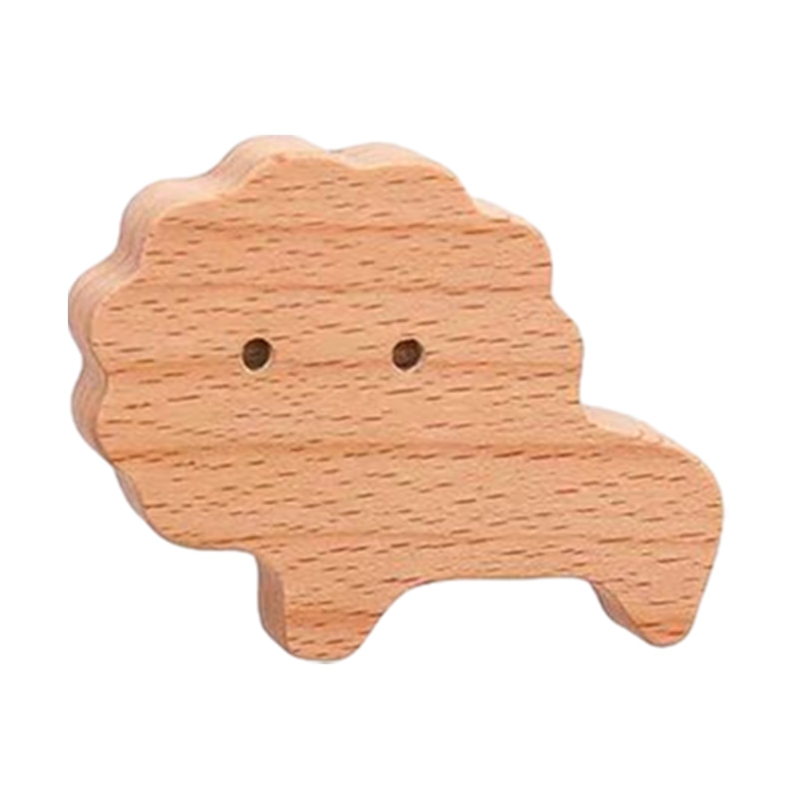 Virelynx Wooden Wall Hook – Lightweight Adhesive Hook Natural Wood, Grain Design Hook for Kids Schoolbags Hats Scarves