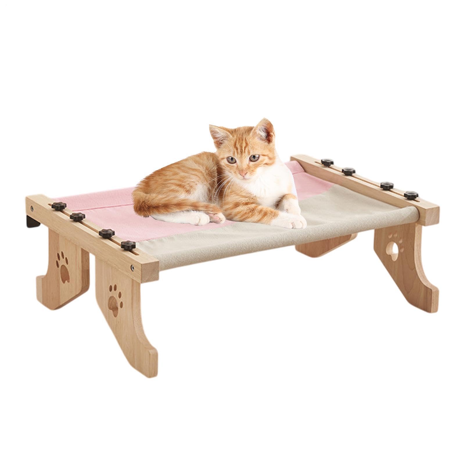 Hamac pour chat – Perchoir de fenêtre de chevet, cadre réglable, siège de