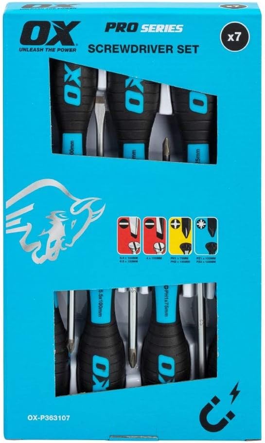 OX Pro 7 Piece Screwdriver Set - Card Display Box, 1 - Image 4