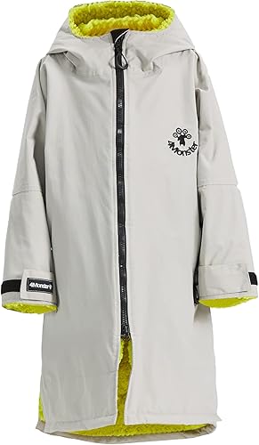 4Monster Parka de natación unisex con capucha, traje de neopreno de secado rápido, impermeable, abrigo cálido, poncho de surf para deportes