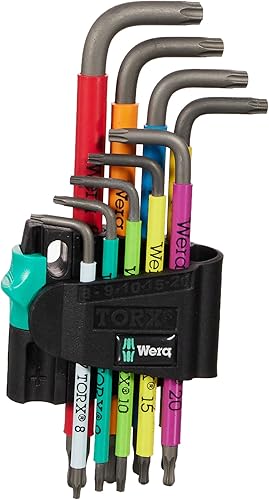 Wera Tools 967 SPKL/9 TX BO LLAVE EN L JUEGO PARA TORNILLOS TORX A PRUEBA DE TAMPERES